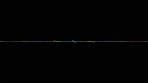 Sound wave isolated on black background. Stock Footage 209121980