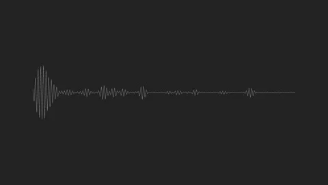 Sound wave isolated on black background. | Stock Video | Pond5