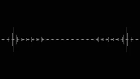Sound wave isolated on black background. | Stock Video | Pond5