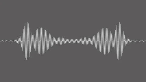 Sound wave isolated on black background. | Stock Video | Pond5