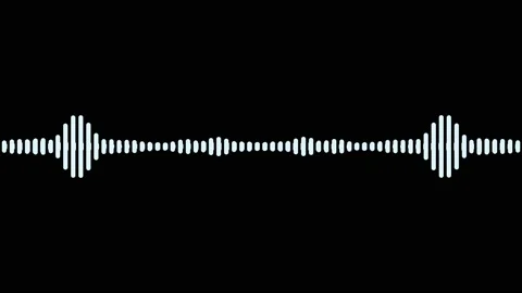 Sound wave isolated on black background. | Stock Video | Pond5