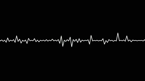 Sound wave isolated on black background. | Stock Video | Pond5