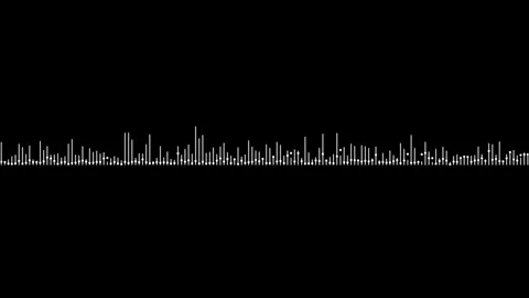 Sound wave isolated on black background.... | Stock Video | Pond5