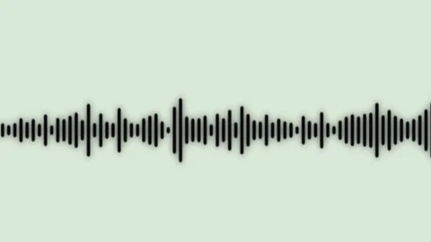 Sound wave isolated on black background. Visualizer equalizer meters modern.. Stock Footage 305301030