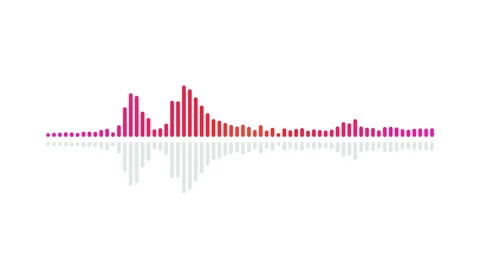 Sound wave isolated on white background. Stock Footage 209122951