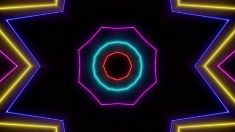 Sound Wave Light Beam VJ Loop Stock Footage 196909002