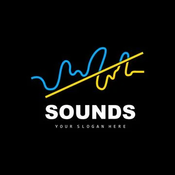 Sound Wave Logo, Equalizer Design, Music Wave Vibration, Simple Vector Icon.. Stock Illustration