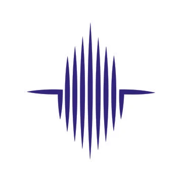 Sound wave logo Stock Illustration
