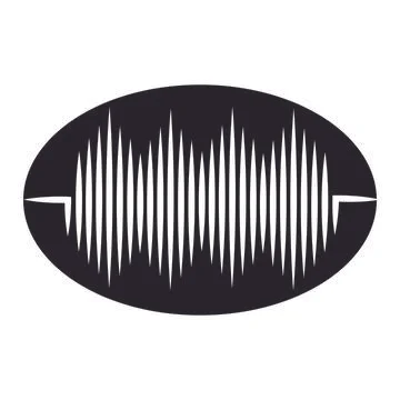 Sound wave logo Stock Illustration