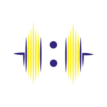 Sound wave logo Stock Illustration