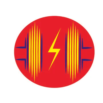 Sound wave logo Stock Illustration