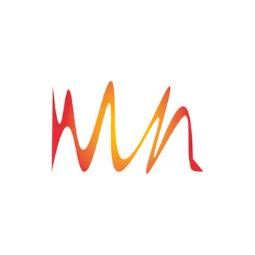 Sound wave logo Stock Illustration