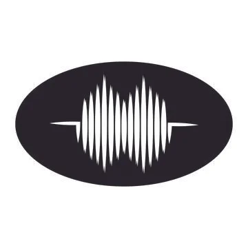 Sound wave logo Stock Illustration