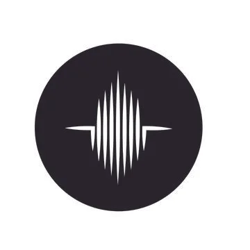Sound wave logo Stock Illustration