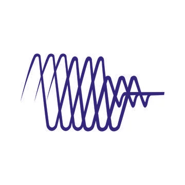 Sound wave logo Stock Illustration