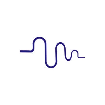 Sound wave logo Stock Illustration