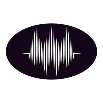 Sound wave logo Stock Illustration
