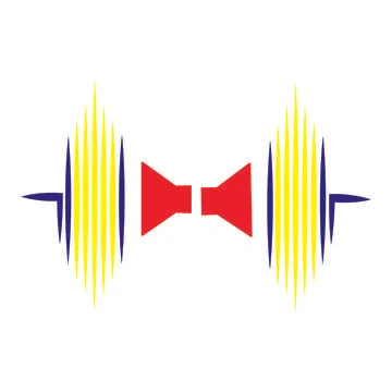 Sound wave logo Stock Illustration