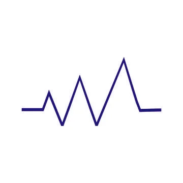 Sound wave logo Stock Illustration