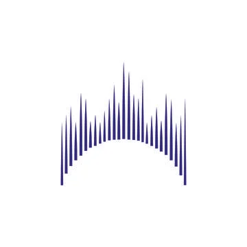 Sound wave  logo Stock Illustration