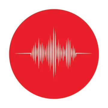 Sound wave  logo Stock Illustration