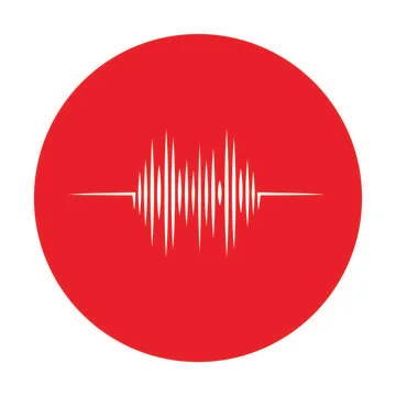 Sound wave  logo Stock Illustration