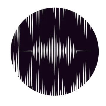 Sound wave  logo Stock Illustration