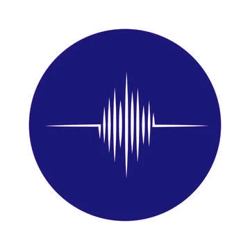 Sound wave  logo Stock Illustration