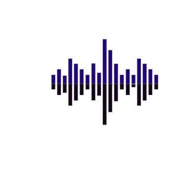 Sound wave  logo Stock Illustration