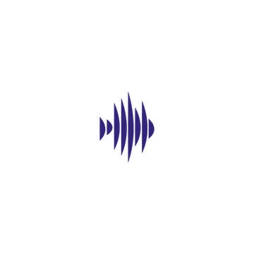 Sound wave  logo Stock Illustration