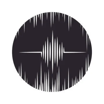 Sound wave  logo Stock Illustration