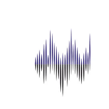 Sound wave  logo Stock Illustration