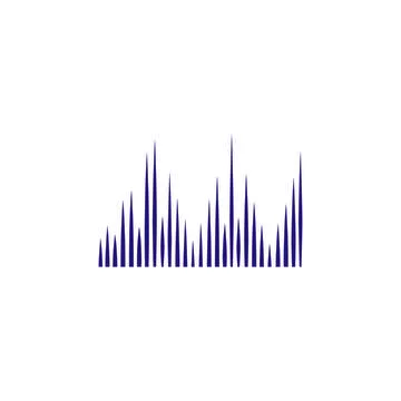 Sound wave  logo Stock Illustration