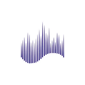 Sound wave  logo Stock Illustration