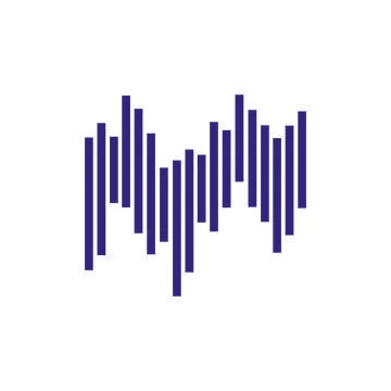 Sound wave  logo Stock Illustration
