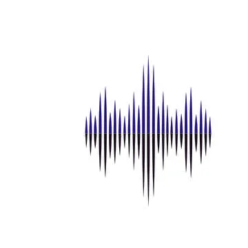 Sound wave  logo Stock Illustration