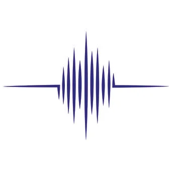Sound wave  logo Stock Illustration