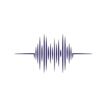 Sound wave  logo Stock Illustration