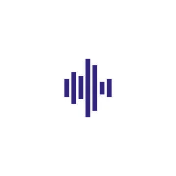 Sound wave  logo Stock Illustration