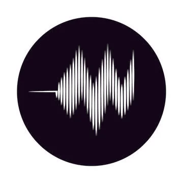 Sound wave  logo Stock Illustration