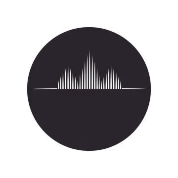 Sound wave  logo Stock Illustration