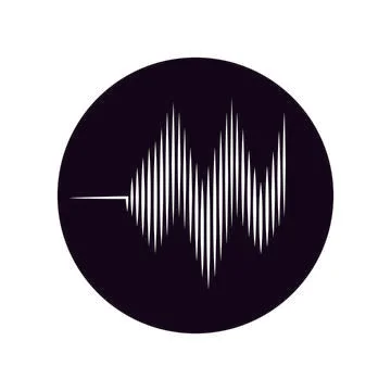 Sound wave  logo Stock Illustration