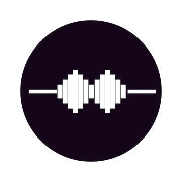Sound wave  logo Stock Illustration