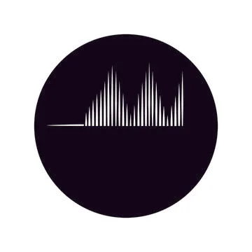Sound wave  logo Stock Illustration