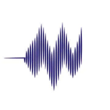 Sound wave  logo Stock Illustration