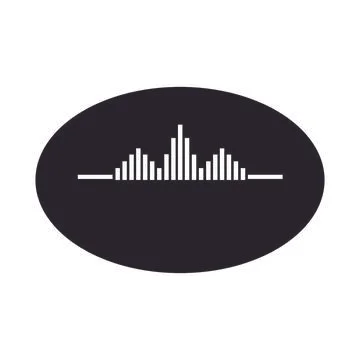 Sound wave  logo Stock Illustration