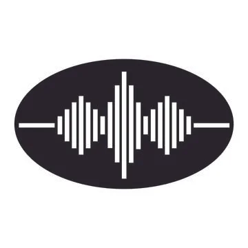 Sound wave  logo Stock Illustration
