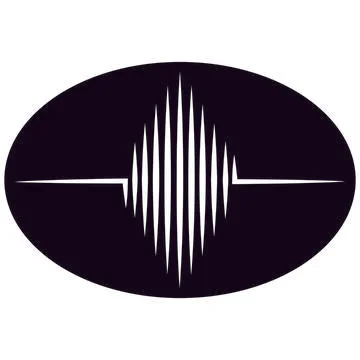 Sound wave  logo Stock Illustration