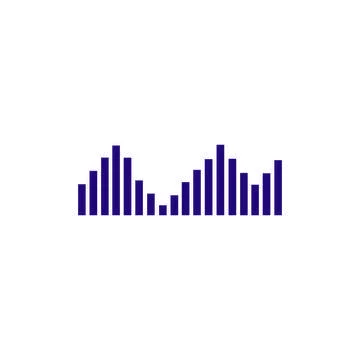 Sound wave  logo Stock Illustration