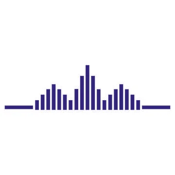 Sound wave  logo Stock Illustration